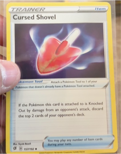 2020 Pokémon Rebel Clash #157 Cursed Shovel — front