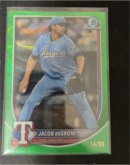 2025 Bowman Chrome #47 Jacob deGrom — front