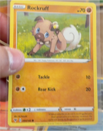 2020 Pokémon SWSH04: Vivid Voltage #094 Rockruff — front