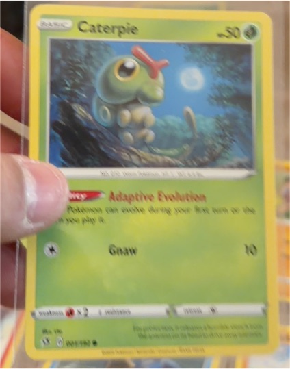 2020 Pokemon Rebel Clash #001 Caterpie — front