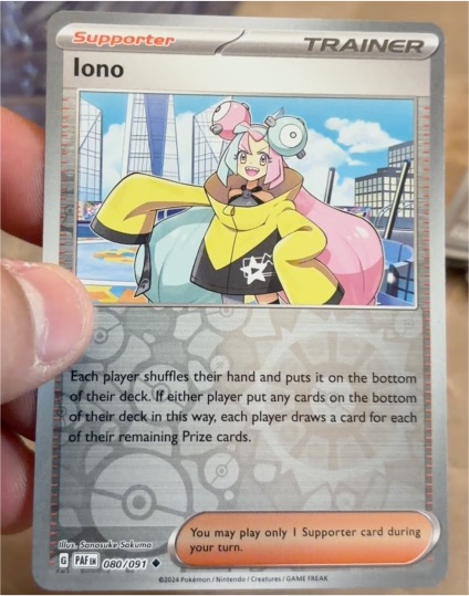 2024 Pokémon Paldean Fates #080 Iono — front