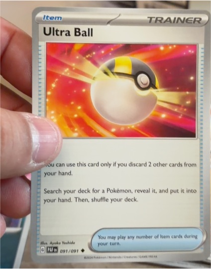 2024 Pokémon Paldean Fates #91 Ultra Ball — front