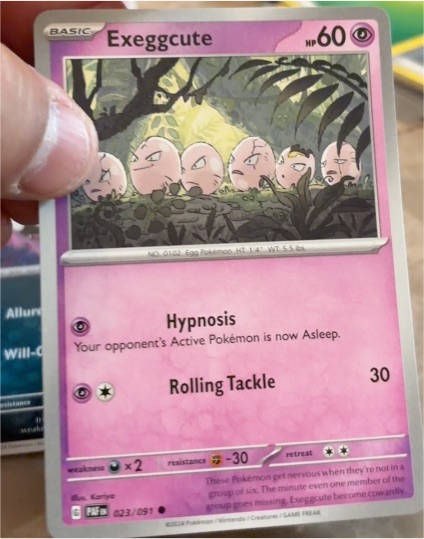 2024 Pokémon Scarlet & Violet Paldean Fates #023 Exeggcute — front
