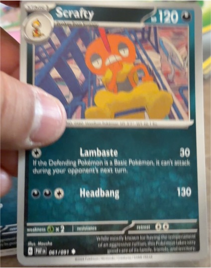 2024 Scarlet & Violet Series - Paldean Fates #61 Scrafty — front