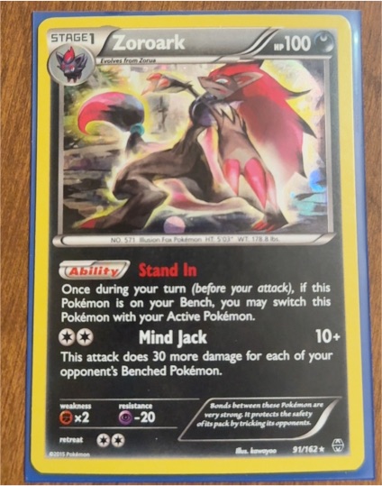 2015 Pokémon Breakthrough #91 Zoroark — front