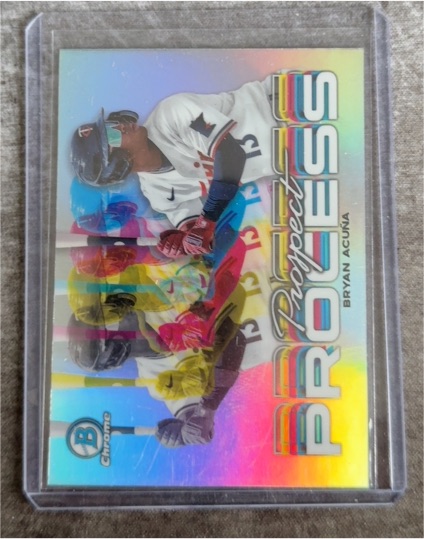 2023 Bowman Chrome Prospect Process #PRP-12 Bryan Acuña — front