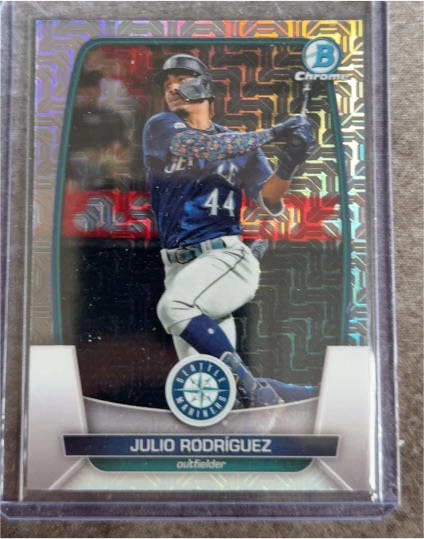 2023 Bowman Chrome Mojo Refractor #96 Julio Rodriguez — front