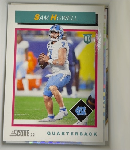 2022 Panini Score #TB4 Sam Howell — front