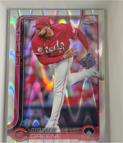 2025 Topps Chrome #91 Hunter Greene — front