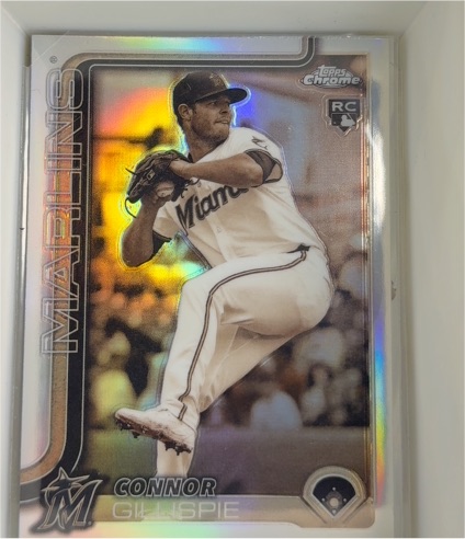 2025 Topps Chrome #26 Connor Gillispie Sepia Refractor — front