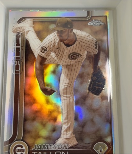 2025 Topps Chrome #33 Jameson Taillon Sepia Refractor — front