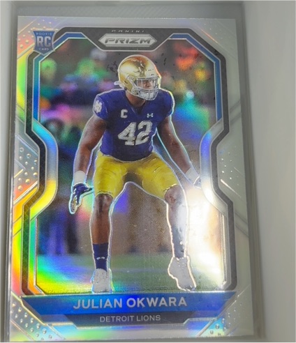 2020 Panini Prizm #Julian Okwara Rookie Card — front