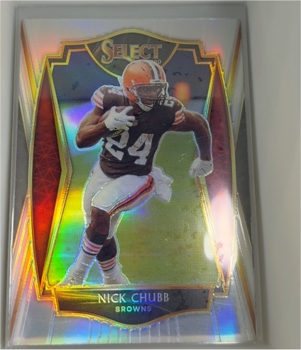 2020 Panini Select #125 Nick Chubb — front