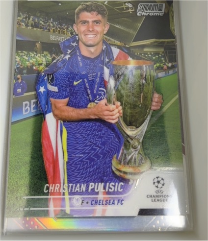 2021-22 Topps Stadium Club Chrome UEFA Champions League #85 Christian Pulisic Chelsea FC — front