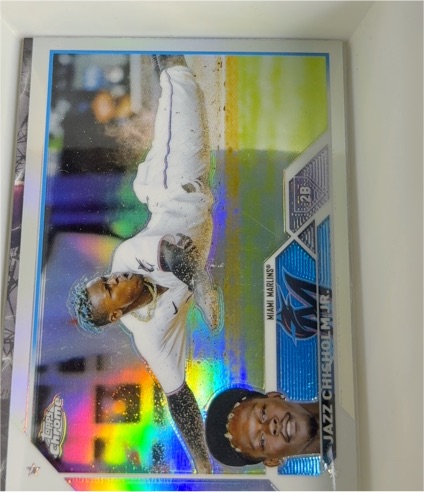 2023 Topps Chrome #218 Jazz Chisholm Jr. — front