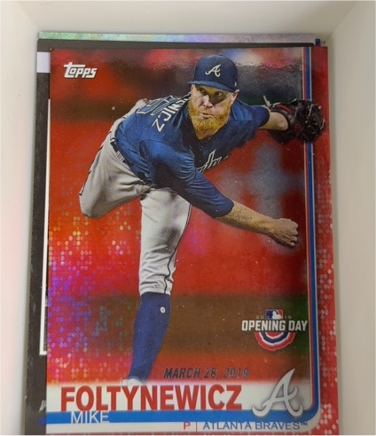 2019 Topps Opening Day Mike Foltynewicz — front