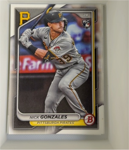 2024 Bowman #62 Nick Gonzales — front