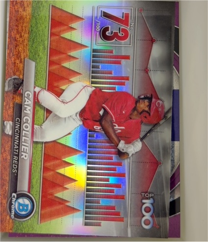 2024 Bowman Chrome Top 100 #BTP-73 Cam Collier — front