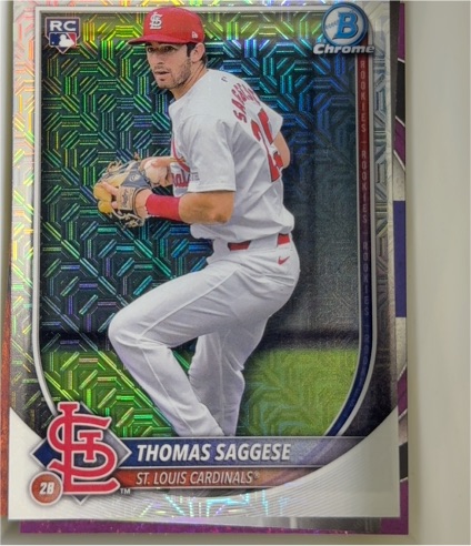 2025 Bowman Chrome #57 Thomas Saggese — front