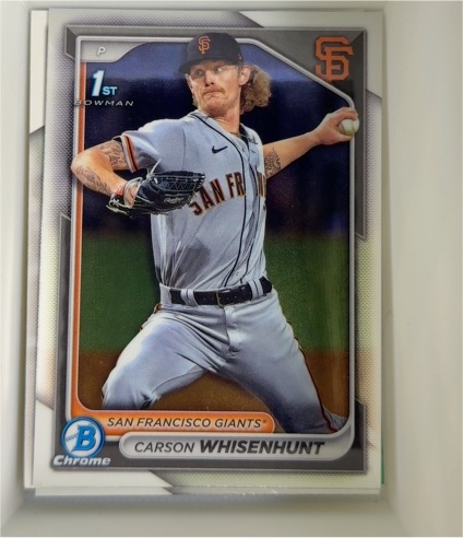 2024 Bowman Chrome #BCP-96 Carson Whisenhunt — front