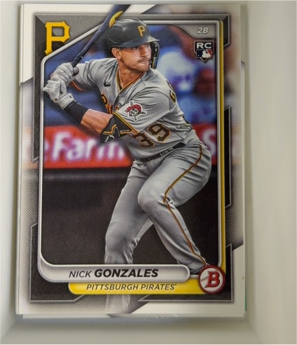 2024 Bowman #62 Nick Gonzales — front