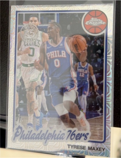 2025-26 Topps Chrome #TC-TM Tyrese Maxey — front