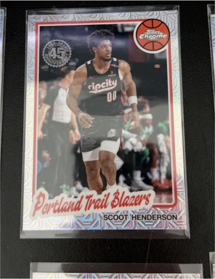 2025-26 Topps 1980-81 Chrome Mojo #TC-SH Scoot Henderson Portland Trail Blazers — front