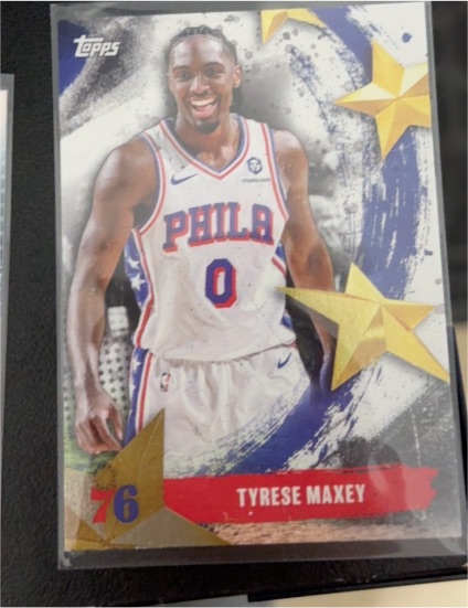 2025-26 Topps Stars of the NBA #SA-27 Tyrese Maxey — front