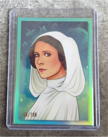 2023 Topps Star Wars Chrome Galaxy Women of Star Wars #WSW-15 Princess Leia — front