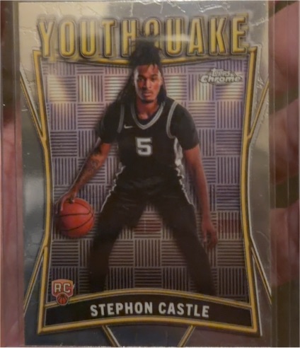 2024-25 Topps Chrome Youthquake #YQ-3 Stephon Castle — front