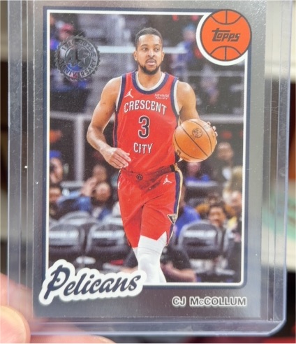 2025-26 Topps #80BK-40 CJ McCollum 1980-81 Topps Basketball — front