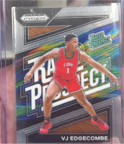 2024 Panini Prizm Draft Picks #17 VJ Edgecombe Rated Prospect — front