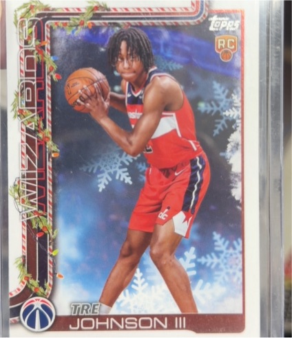 2025-26 Topps Holiday #H166 Tre Johnson III — front