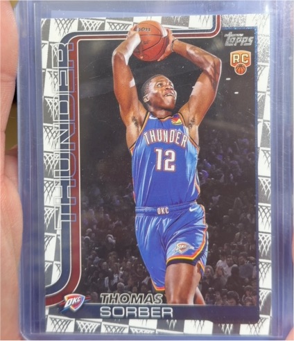 2025-26 Topps Basketball #215 Thomas Sorber — front