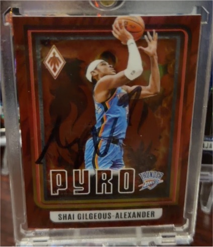 2023-24 Panini Phoenix #14 Shai Gilgeous-Alexander Pyro — front