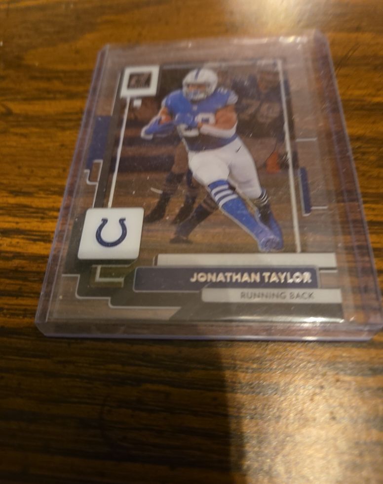 2022 Donruss Clearly Football #21 Jonathan Taylor Colts — front