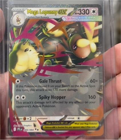 2025 Pokémon Phantasmal Flames #084 Mega Lopunny EX — front