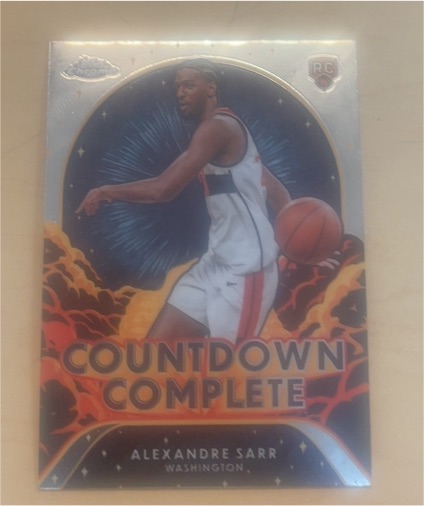 2024-25 Topps Chrome #CC-12 Alexandre Sarr Countdown Complete — front