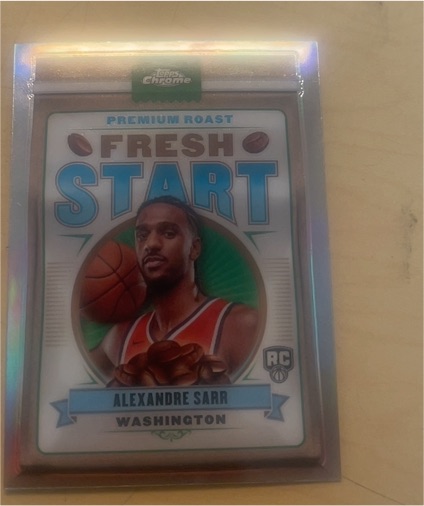 2024-25 Topps Chrome Fresh Start #FS-2 Alexandre Sarr — front