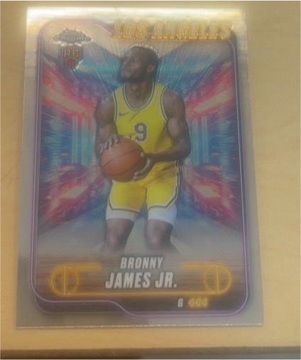 2024-25 Topps Chrome #149 Bronny James Jr. — front