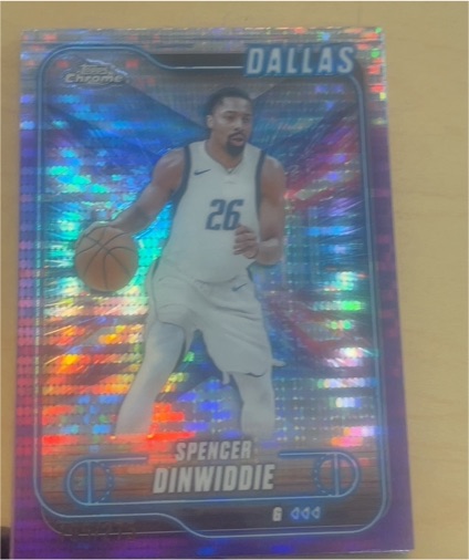 2024-25 Topps Chrome #175 Spencer Dinwiddie — front