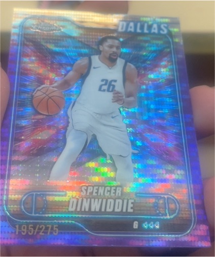 2024-25 Topps Chrome #175 Spencer Dinwiddie — front