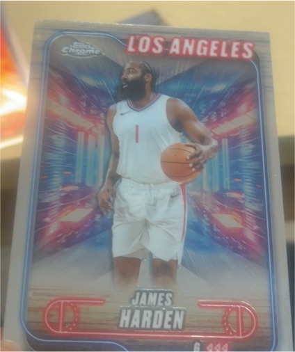 2024-25 Topps Chrome #198 James Harden — front