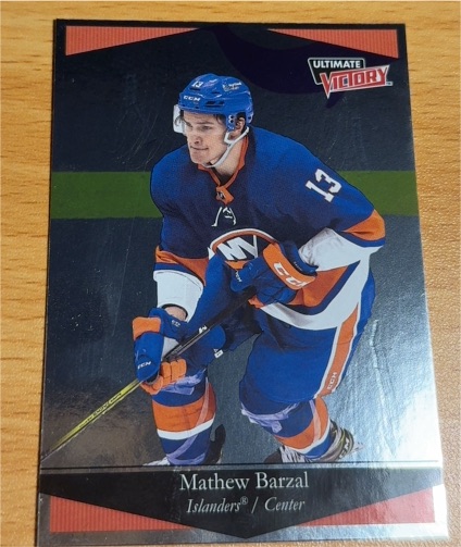 2020-21 Upper Deck Extended Series Ultimate Victory #UV-11 Mathew Barzal — front