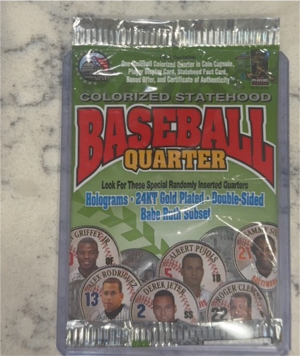 2005 Merrick Mint Colorized Statehood Baseball Quarter — front