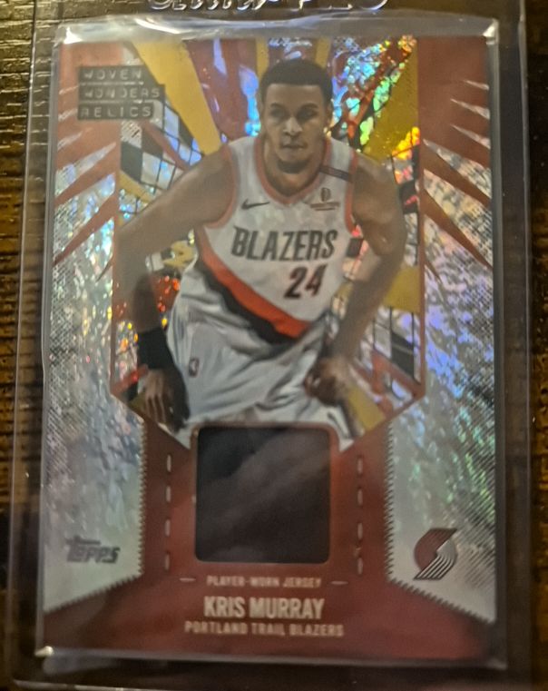 2025 Topps NBA Woven Wonders Relics #WW-KM Kris Murray — front
