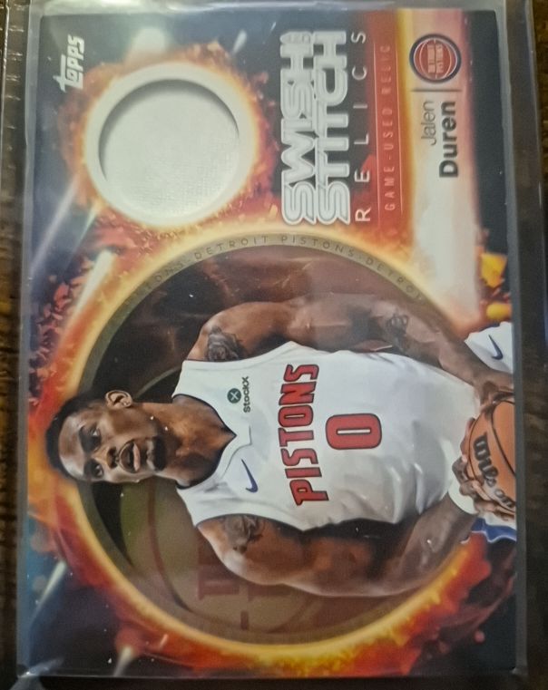 2025-26 Topps Swish and Stitch Relics #SST-JD Jalen Duren — front