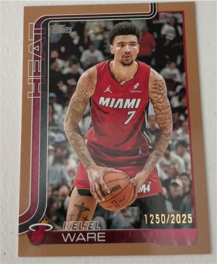 2025-26 Topps #74 Kel'el Ware — front