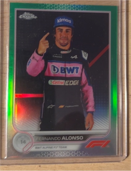 2022 Topps Chrome Formula 1 #13 Fernando Alonso — front