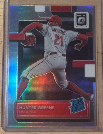 2022 Donruss Optic #160 Hunter Greene — front